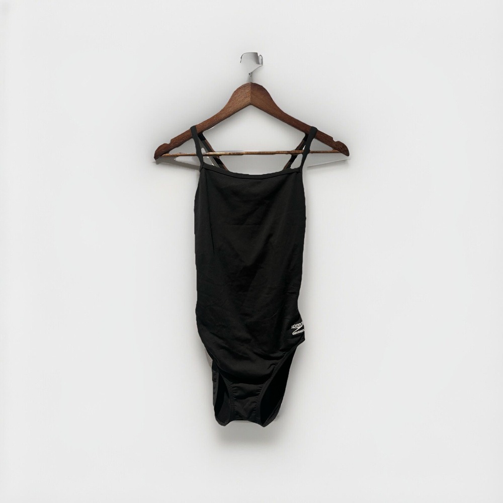 Speedo Endurance+ Womens Athletic Swim Suit,‎ Black, 10/36
